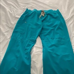XL Tall Teal Kade Scrub Pants